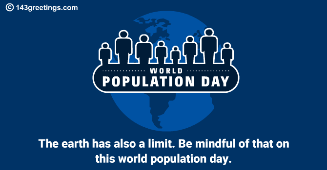 World Population Day Message for Card